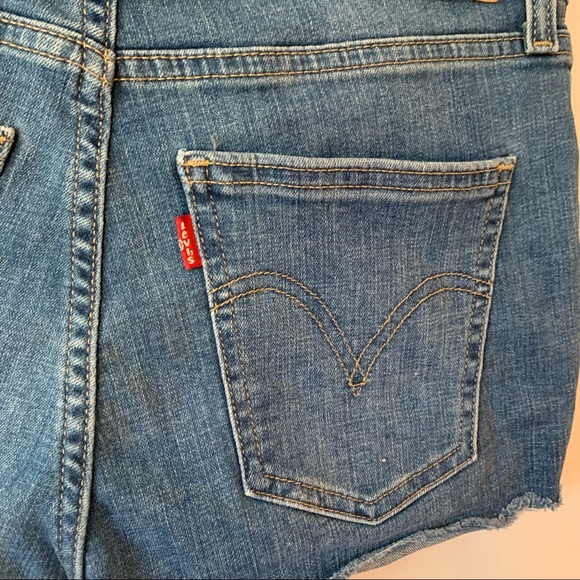 Levi’s Denim Jean Distressed shorts size 25 women’s Blue Summer - Picture 12 of 12
